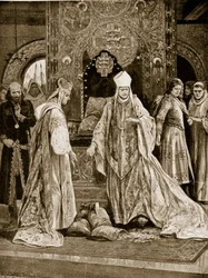 The papal legate tramples on John